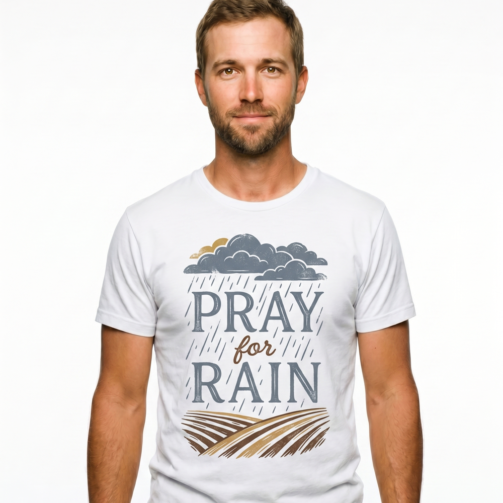 Pray for Rain worn by a model