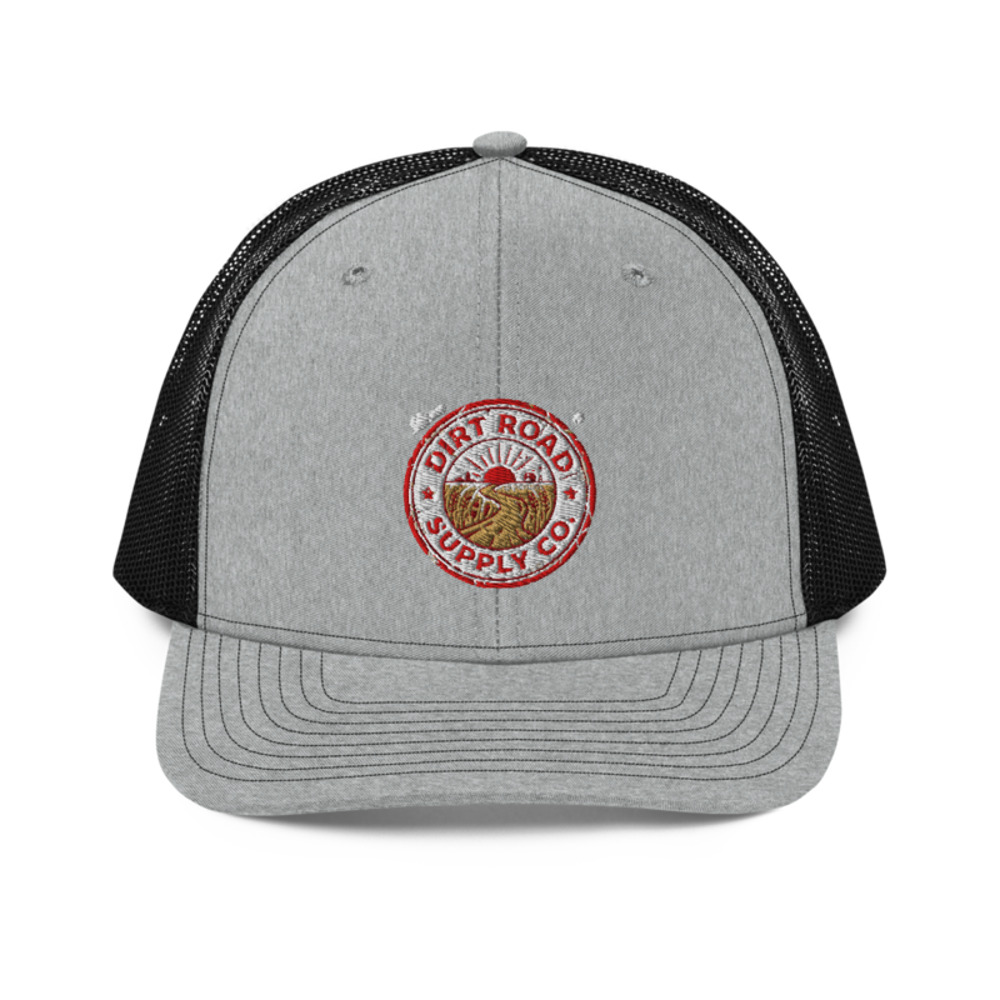 Dirt Road Trucker Hat worn by a model